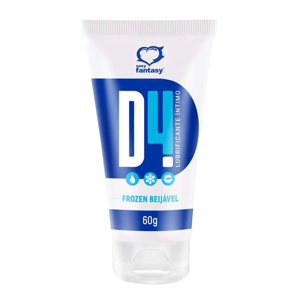D4 Lubrificante Íntimo Beijável Frozen 60G Sexy Fantasy