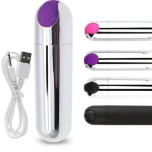 Estimulador Bullet Cápsula - recarga usb - 10 modos de vibração