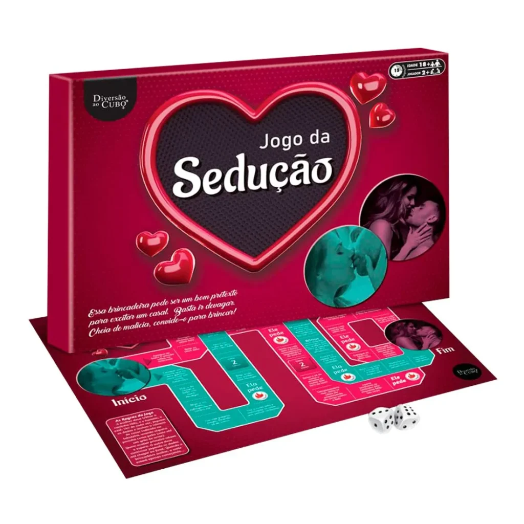 Jogo Tabuleiro Sedução com Dados Diversão ao Cubo