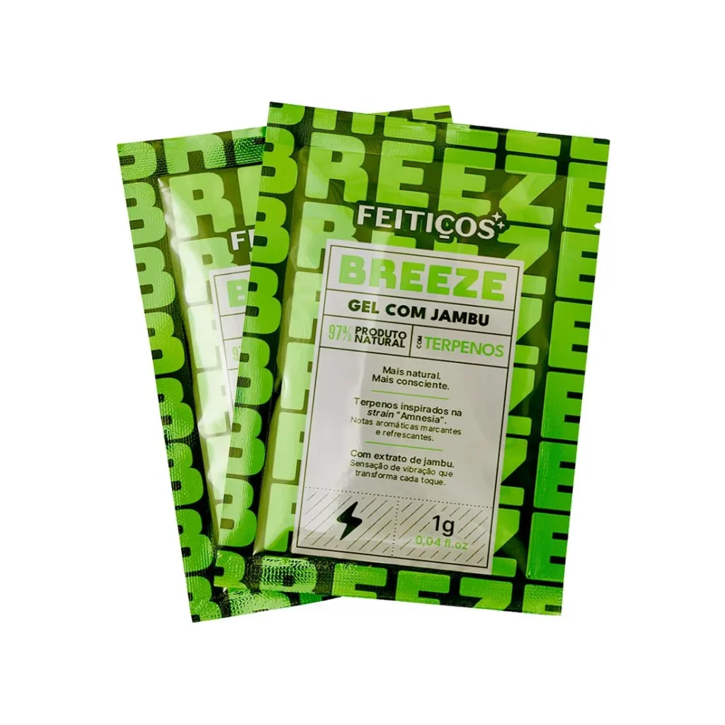 Sachê Breeze Excitante em Gel com Jambu e Terpenos 1g Feitiços Aromáticos