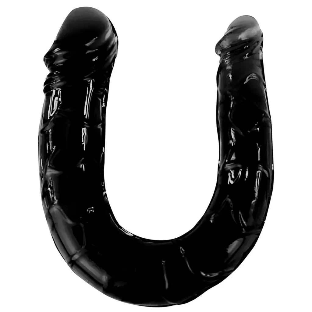 Boomerang Pênis Duplo com Veias e Glande Diversão ao Cubo
