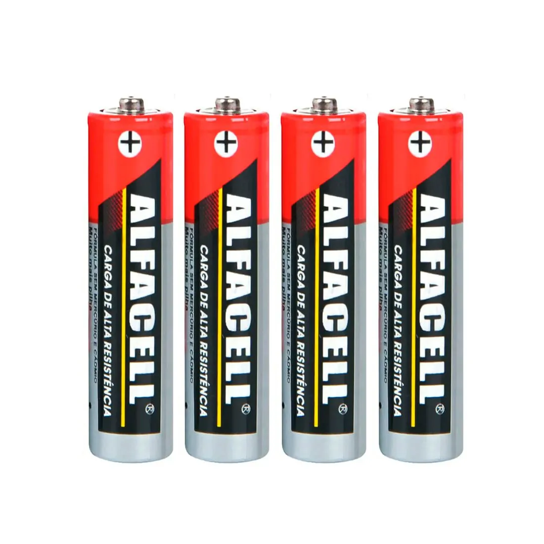 Pilha Comum Palito AAA 1.5V com 4 Unidades Alfacell