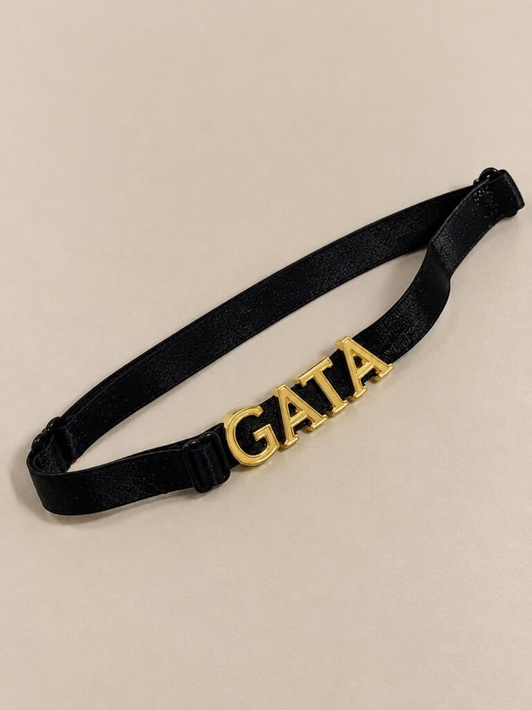 Chocker/coleira Personalizada com a palavra: GATA